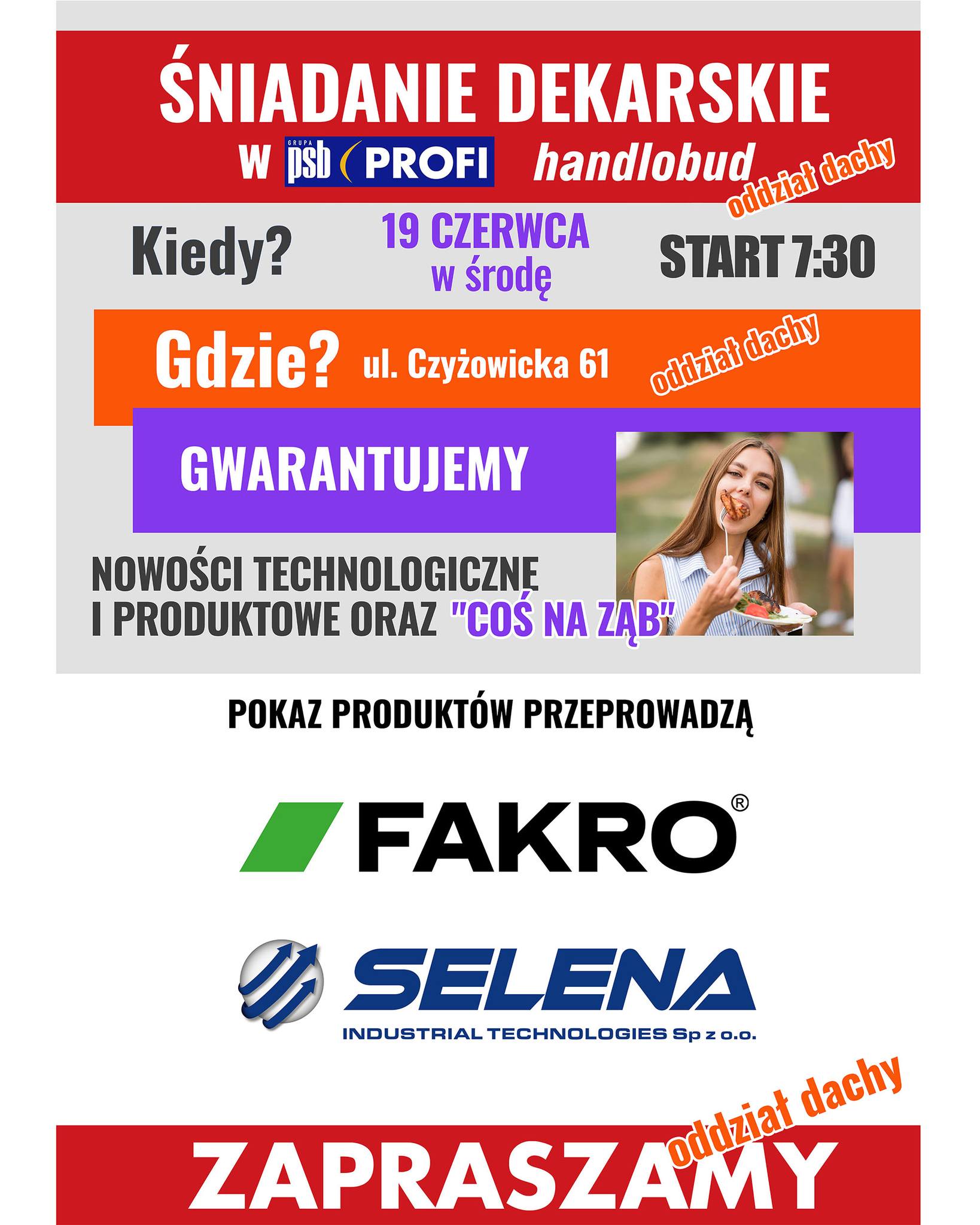 śniadanie dekarskie w handlobud