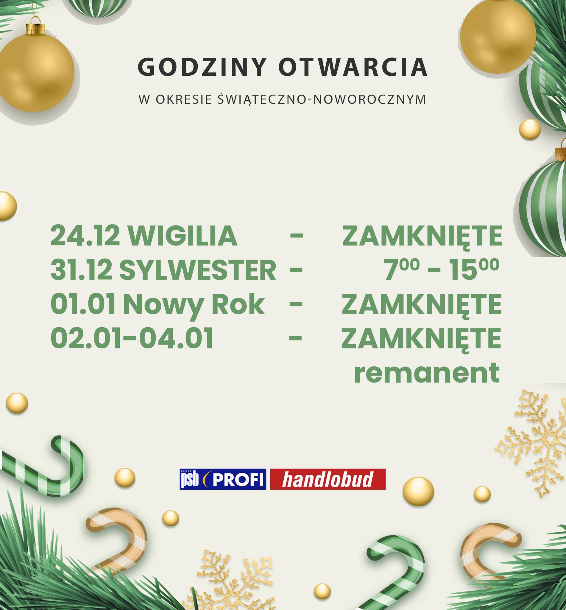 Godziny otwarcia